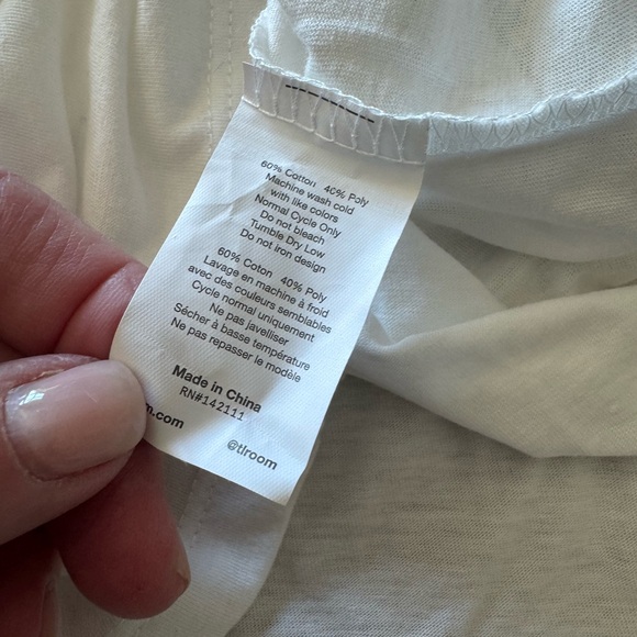 The Laundry Room winter White Tee with Green trim & fabulous Cowboy(Coke)Graphic - Picture 7 of 9